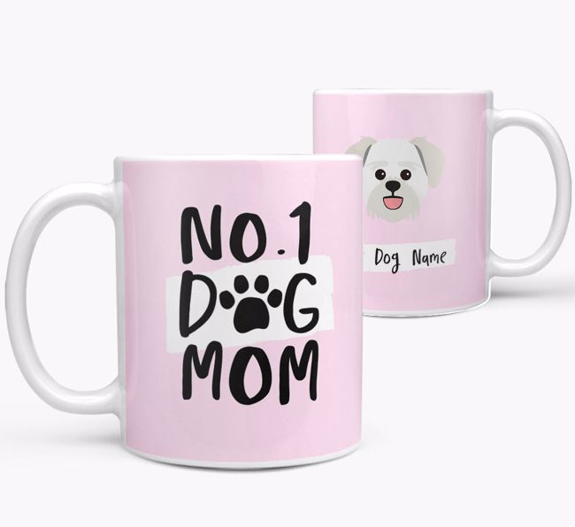 'No.1 Dog Mom' - Personalized {breedFullName} Mug